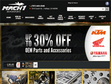 Tablet Screenshot of mach1motorsports.com